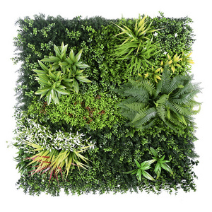 Wholesale 1*1M outdoor artificial green flowers decoration plant walls for outside