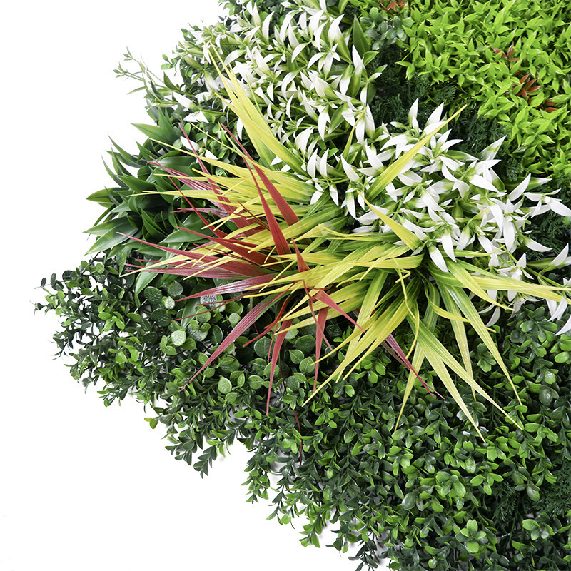 Wholesale 1*1M outdoor artificial green flowers decoration plant walls for outside