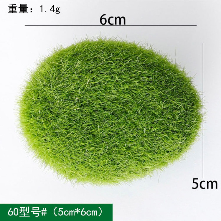 Wholesale Price Artificial Moss Rocks Decorative Moss Balls Green Moss Covered Stones for Plants Decor Home Craft