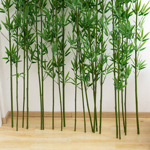 JZ-221 Indoor Outdoor Fence Landscape Decoration artificial bamboo fence plants