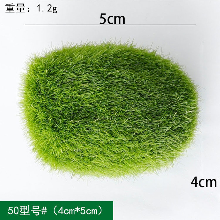 Wholesale Price Artificial Moss Rocks Decorative Moss Balls Green Moss Covered Stones for Plants Decor Home Craft