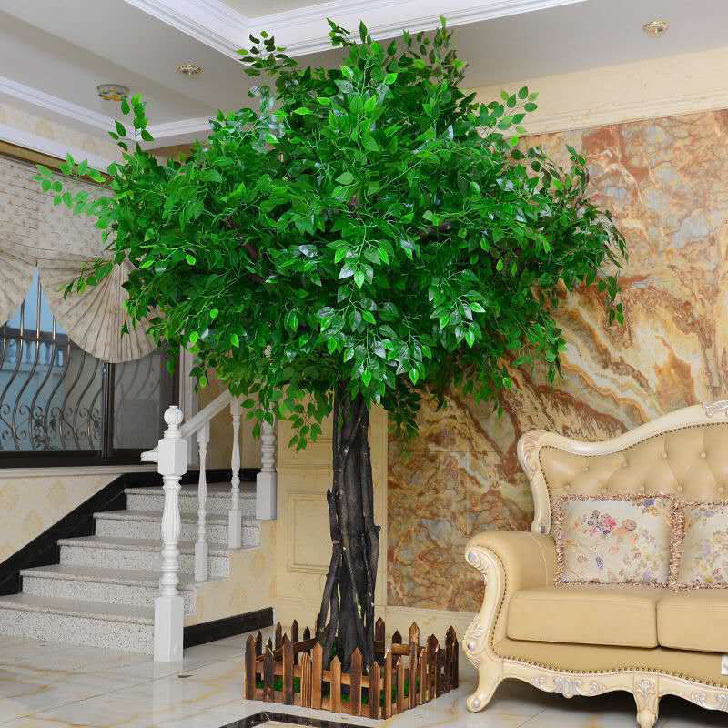 JZ-314 Nordic Style Indoor Ornamental wedding Decor Simulated Green Little Plastic Fake Plant Tree Faux Artificial Olive Tree