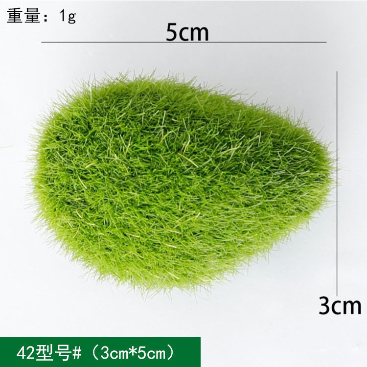 Wholesale Price Artificial Moss Rocks Decorative Moss Balls Green Moss Covered Stones for Plants Decor Home Craft