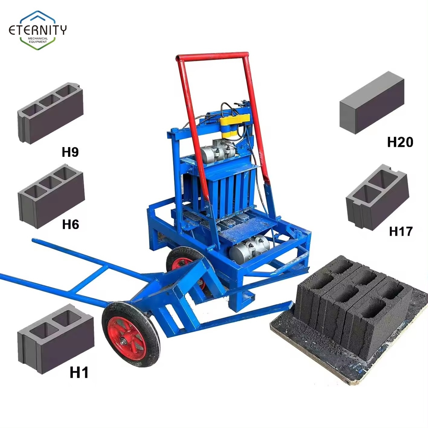 hollow blocks bricks machine/block making machine philippines/simple block making machine