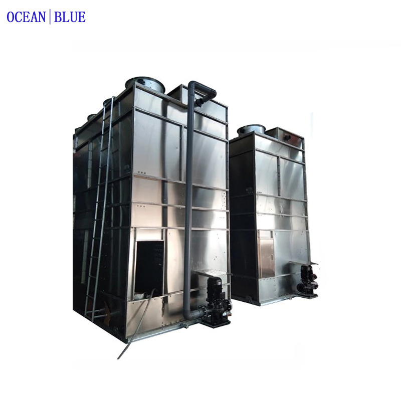 compressor freezer condenser ammonia evaporative condenser cooling tower