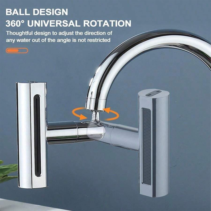 2024 New Water Saving Faucet Extender Nozzle Kitchen Faucet Sink Brass Sprayer Rotating Head