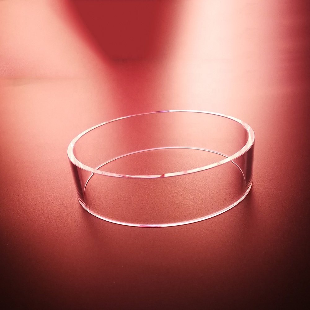 Transparent High Temperature  Resistance Polished flange Quartz Rings Clear Glass Fused Silica Tube