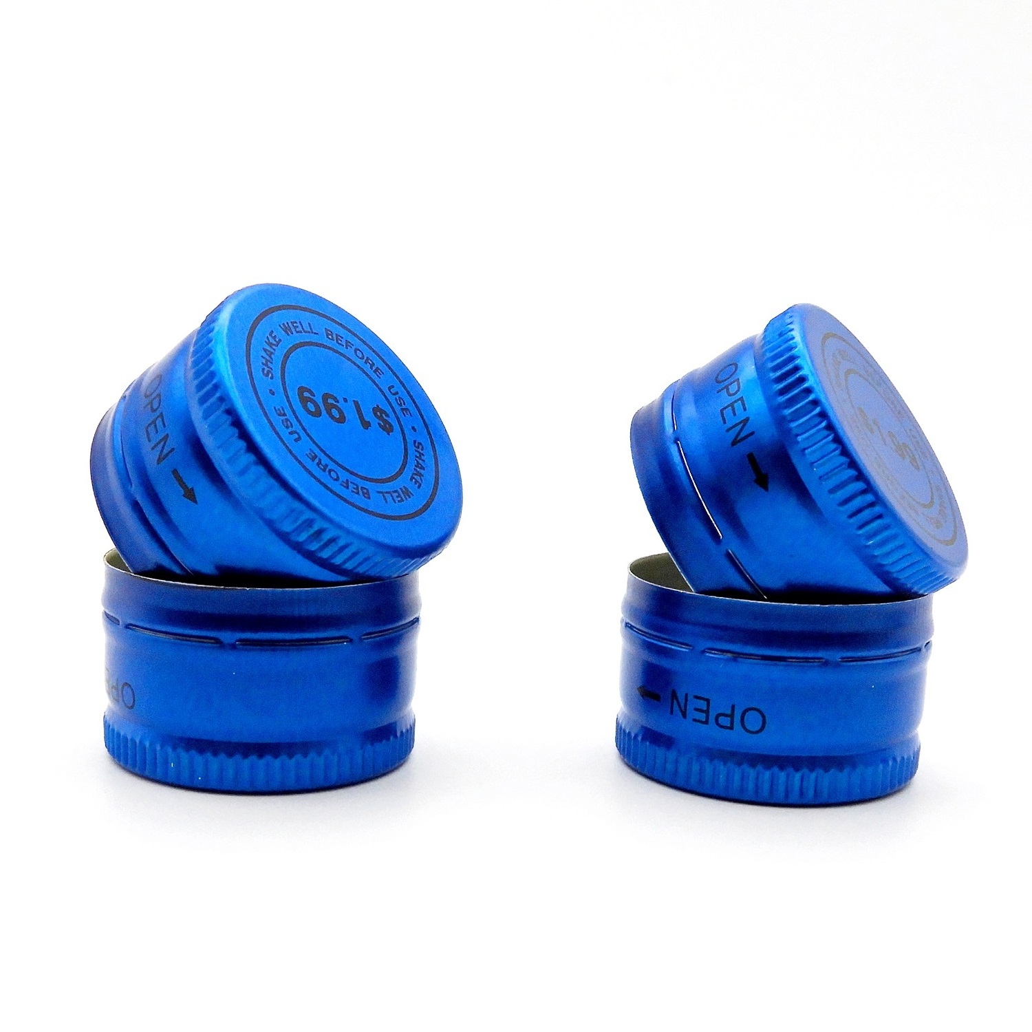 18mm 24mm 28mm 30mm  Aluminium Cap for Glass Bottles Pilfer Proof Custom Logo Metal Ropp Cap