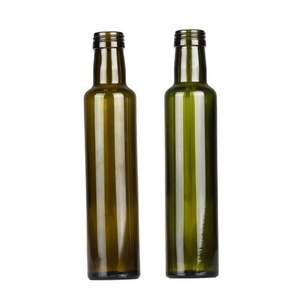 Round Dorica 250 ml Sesame Edible Oil Glass Bottle 250ML Olive Oil Bottles