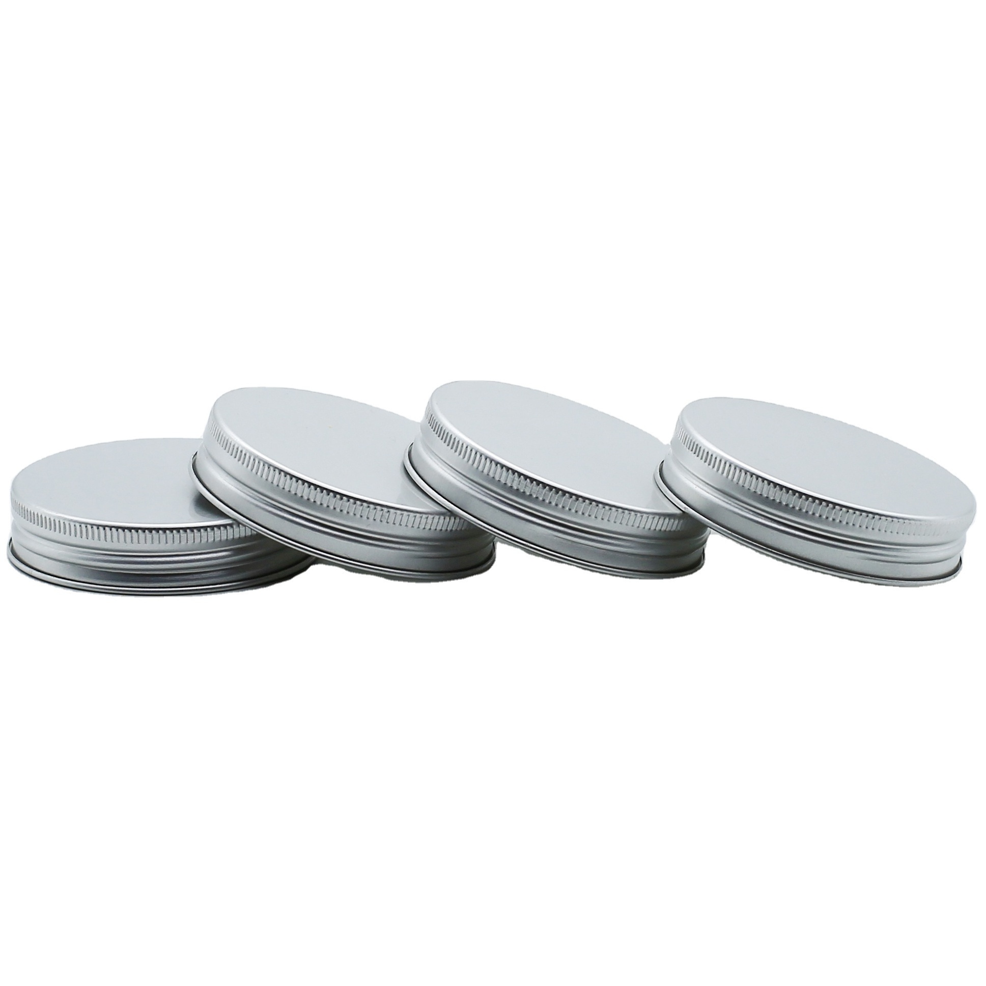 Custom Size 30mm 44mm Silver Aluminum Bottle Caps 62mm 89mm Metal Screw Lids