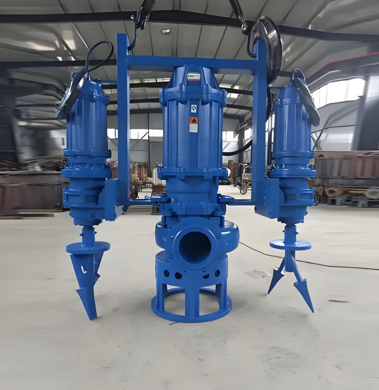 Automatic Water Cement Suction Hydraulic Vertical Sand Sewage Motor Centrifugal Submersible Slurry Pump With Agitator