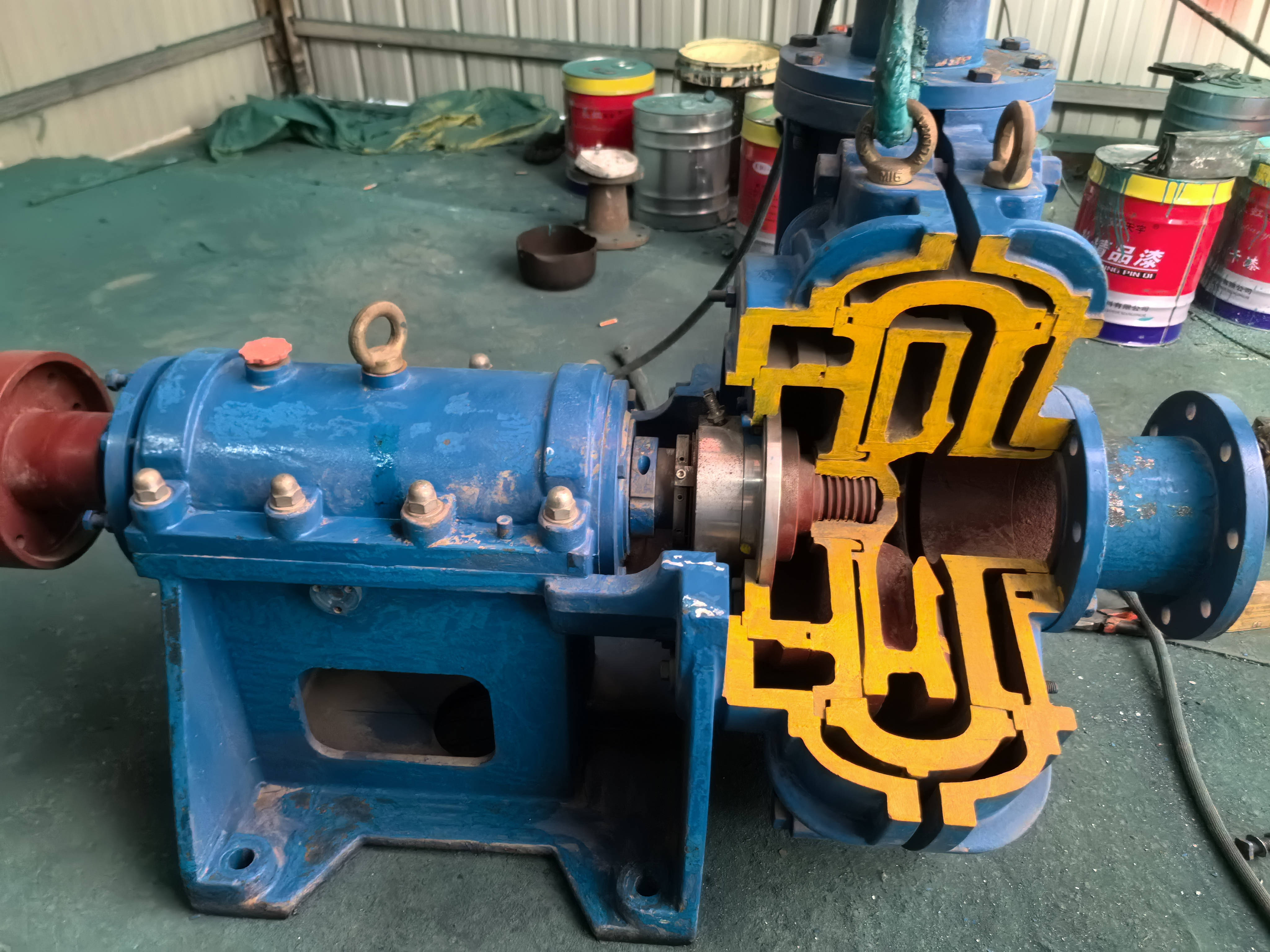 Centrifugal Cantilever Slurry Pump Horizontal Large Flow 6 Inch Slurry Pump