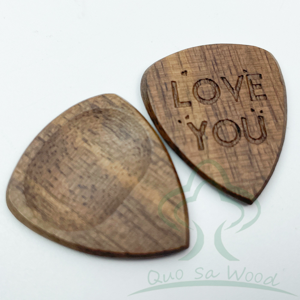 100% Wooden Factory Price High Quality Blank Wholesale Wood Guitar Picks Support Custom