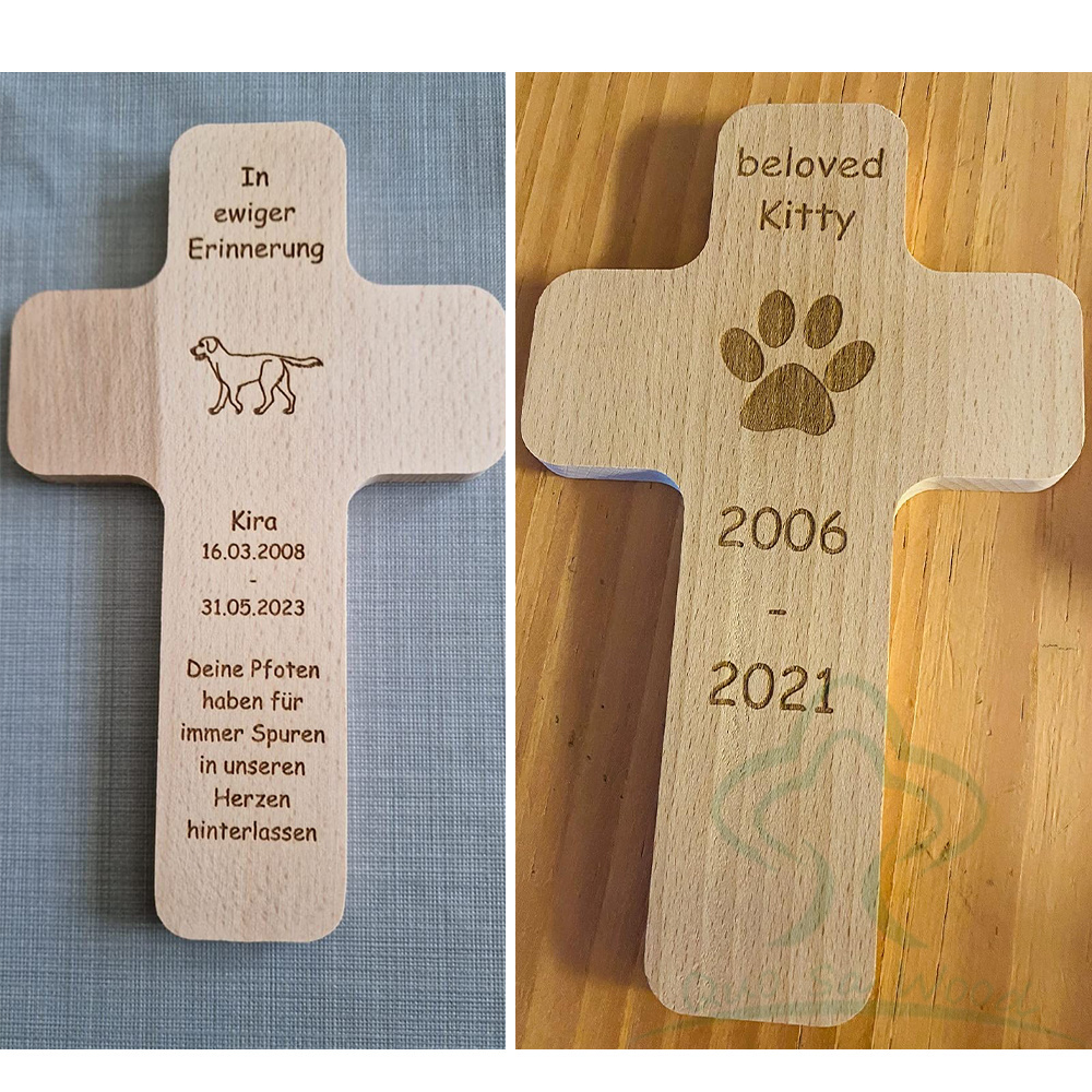 Wall Cross Wood Handmade Hanging Cross With Engraved Laser Printed For Home For Office and Churches Decoration