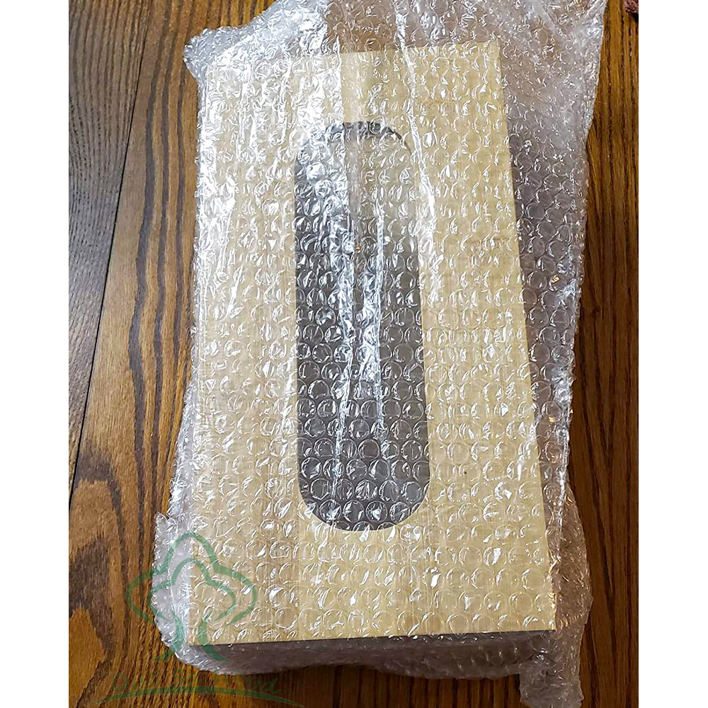 Trash Bag Dispenser Bamboo Plastic Holders for Grocery Bags and Garbage Wall Mount Garbage Bag Dispenser for Home Kitchen