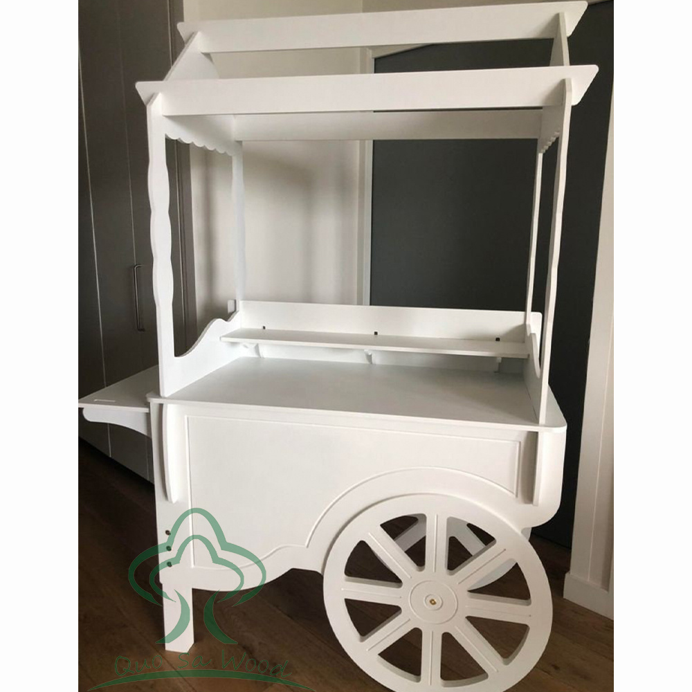 Hot Sale Customized Flower Candy Carts With Wheels For Wedding Children Christmas Dessert Party Decoration