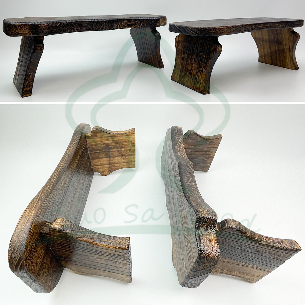 Portable design Bamboo Kneeling Meditation Stool Wood Bench Yoga Meditation Stool