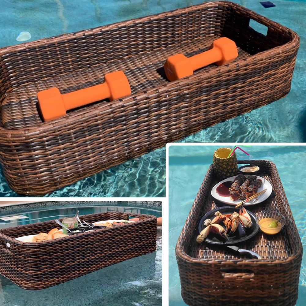 Luxury Floating Serving Tray,Swimming Pool Floating Drink Holder,Floating Tray for Pool Serving Drinks, Brunch