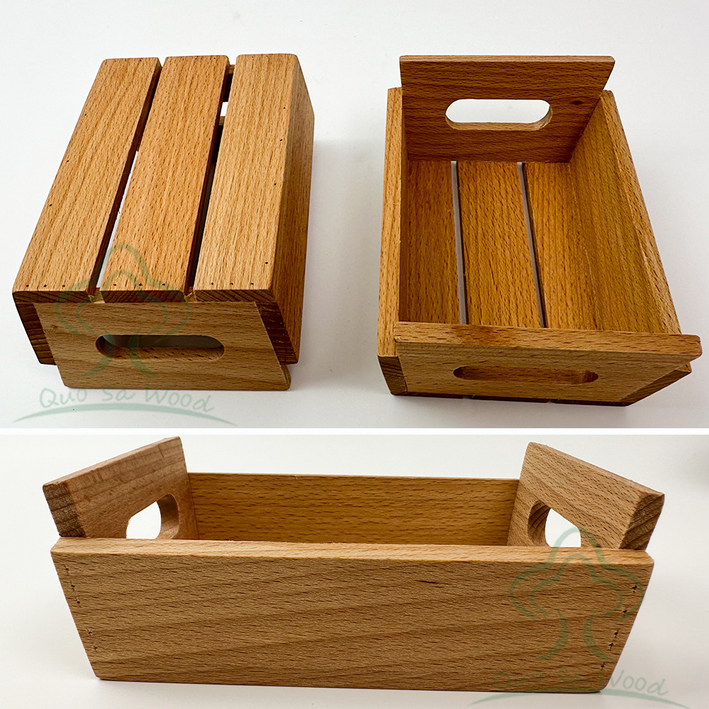 Wooden Caddy Boxes Storage Crates Toy House Organizing Box Wooden Box Storage Organizer Mini House Storage Holder