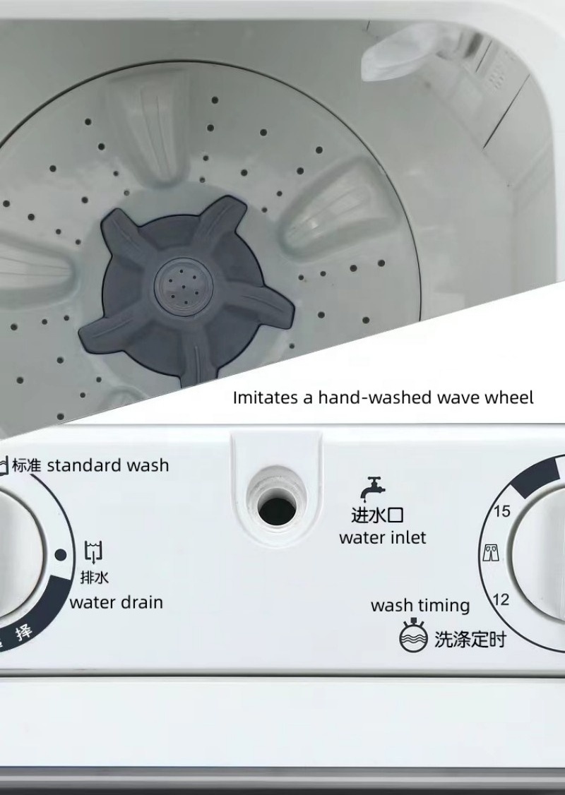 hot selling 8.5kgs single tub semi-auto wash machine with dryer for dormitory or commercial