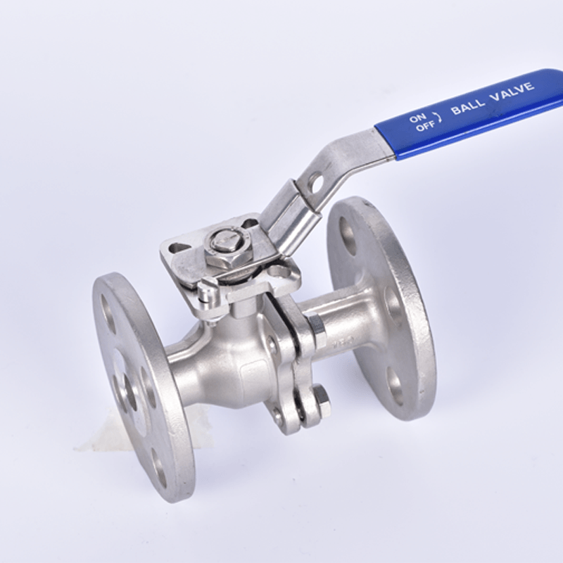 SS316 2PC American standard 150LB flange  ball valve with  ISO5211 Mounting Pad