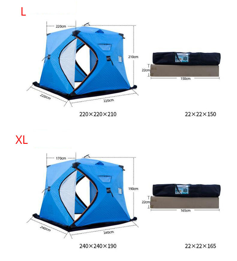 Ice fishing tent Winter house fishing tent Warm weather snow  thickened cotton  camping