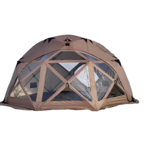 New Design Double Layer Camping Tent Sauna Tent with Windproof Rainproof Aluminum Poles Automatic Oxford Fabric Outdoor Glamping