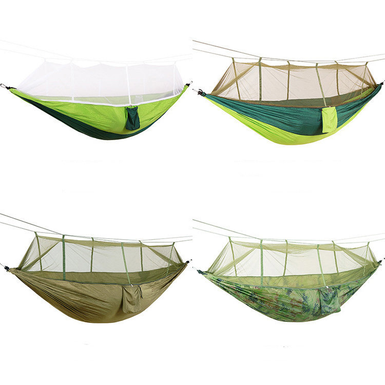 Ultra-Light Double Camping Aerial Tent with Swing Feature Outdoor Mosquito Net Hammock for Adults for Travel Hiking Nylon Fabric