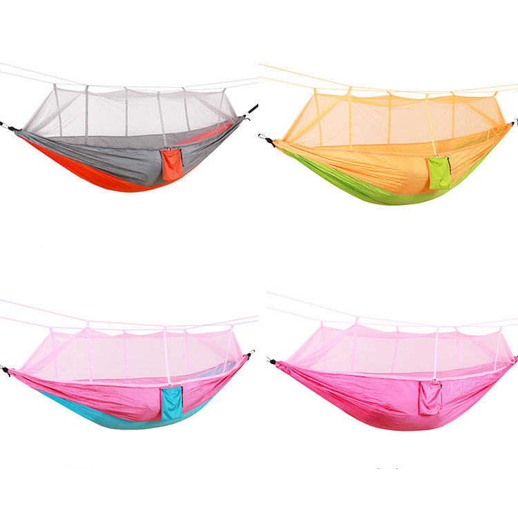 Ultra-Light Double Camping Aerial Tent with Swing Feature Outdoor Mosquito Net Hammock for Adults for Travel Hiking Nylon Fabric