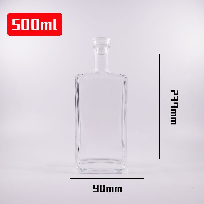 glass wine bottle liquor alcohol guzzle liquor for vodka gin whiskey spirit glass bottle white spirit botellas de vidrio 750ml