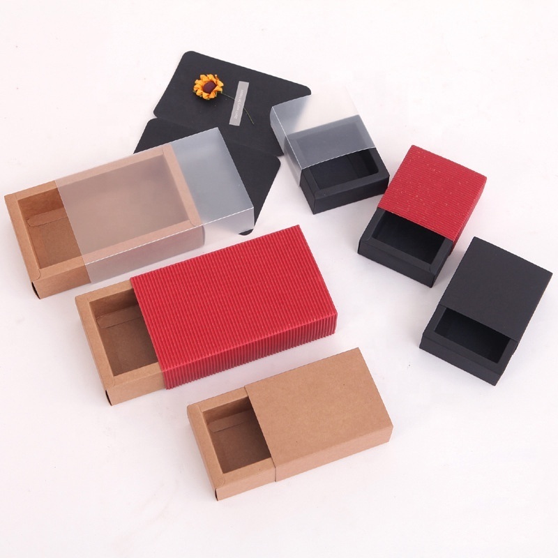 Storage Tea Box Packaging Gift Drawer Box Supplier Luxury Custom Printing Logo Small Kraft Paper Cardboard packaging box