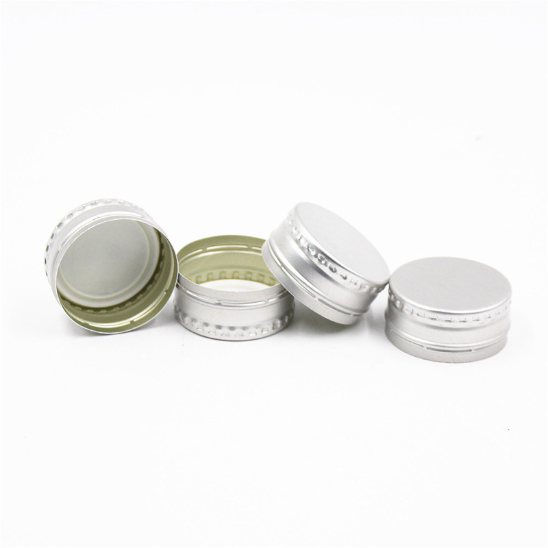 18mm 24mm 28mm 30mm Thread Aluminum Pilfer Proof Lid Metal Ropp Cap pilfer proof tamper evident  wine bottle beverage caps