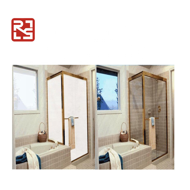 Rushui Customized Smart Film Office Bathroom Partition Remote Control Glass Magic Self-adhesive Tint Window