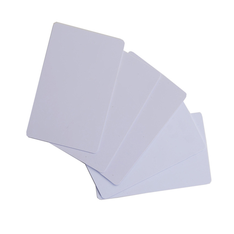 YTS Factory Price Wholesale Printable Pvc Ordinary Laminated Plastic White Card PVC Blank Card T5557 Chip