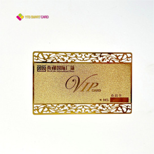 YTS factory price wholesale metal cards without chip business cards