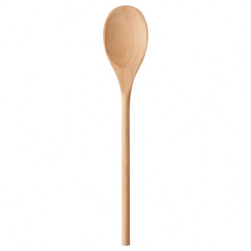 12 inch beech wood serving dinner table tea coffee soup baby spoon wooden eating mixing stirring spoon small mini wooden spoon