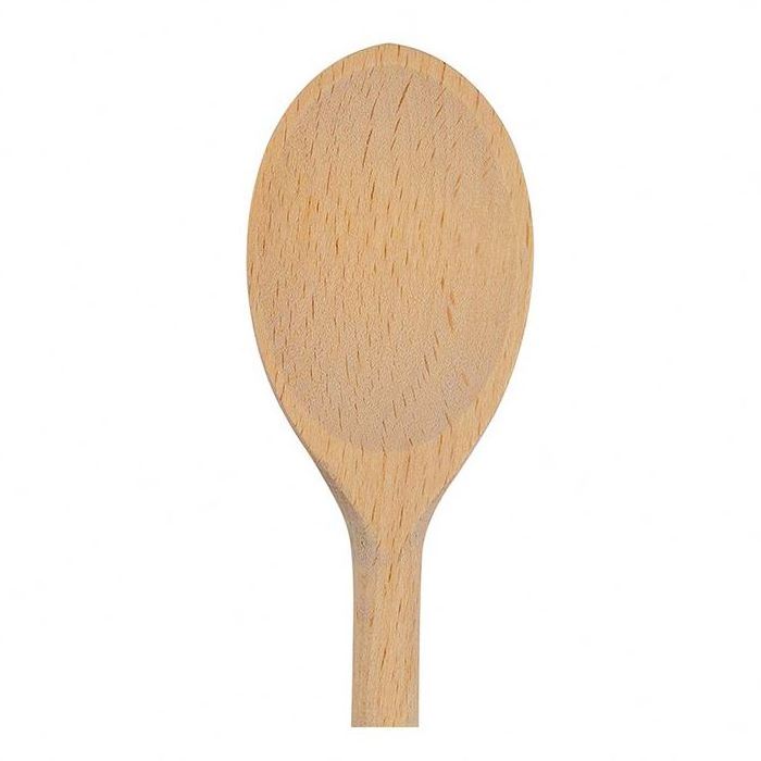 12 inch beech wood serving dinner table tea coffee soup baby spoon wooden eating mixing stirring spoon small mini wooden spoon