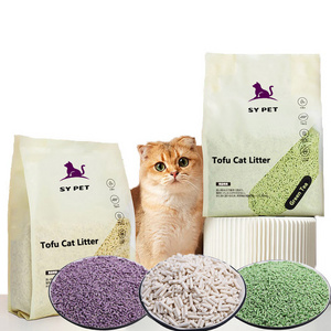 2024 New Trend OEM&ODM Factory Wholesale Clumping Premium Cat Litter Tofu Cat Litter Dust Free Melt Water 6L Customization