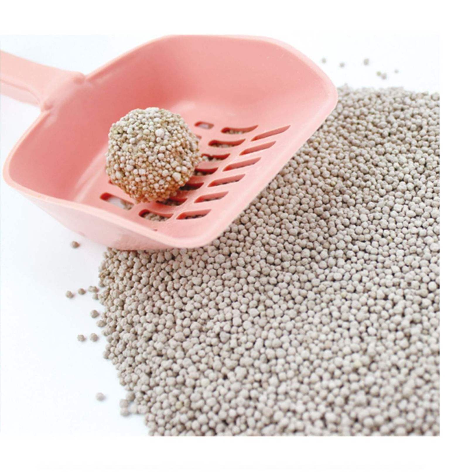 China supplier wholesale super odor control round granules clumping black bentonite cat litter manufacture