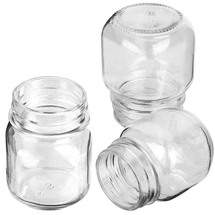 High Quality 150ml Empty Mason Glass Canning Jars 5 oz With Lids For Preserves Jam Peanut Butter