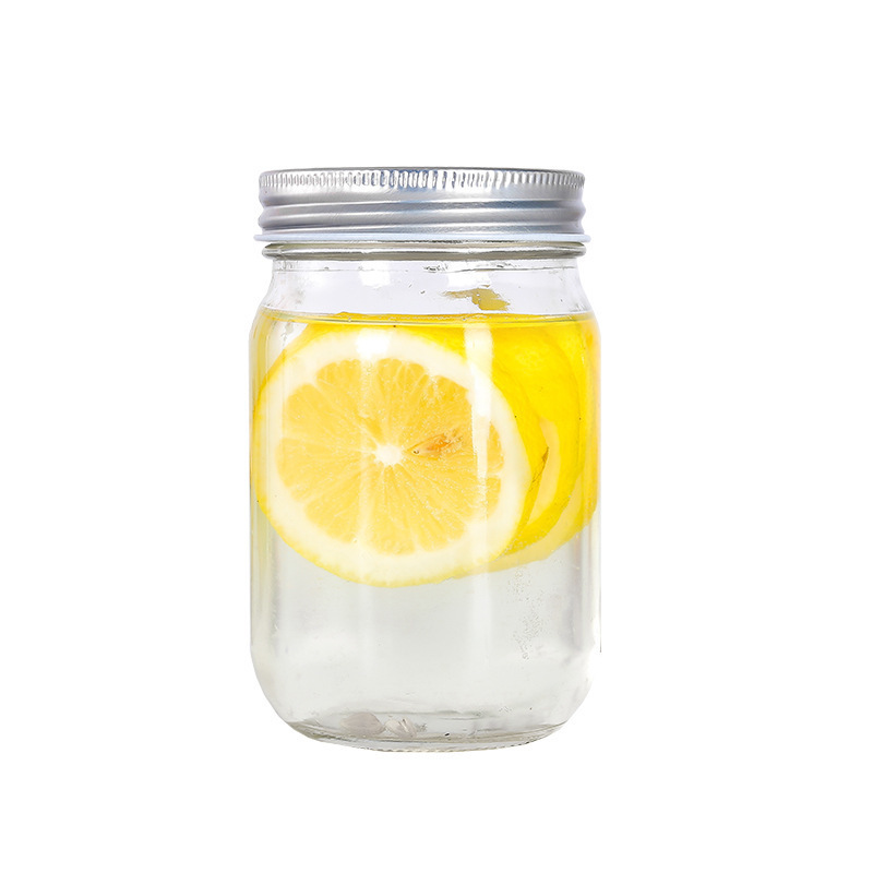 Hot Sale 500ml Glass Frutta Del Prato Mason Jar with Lid