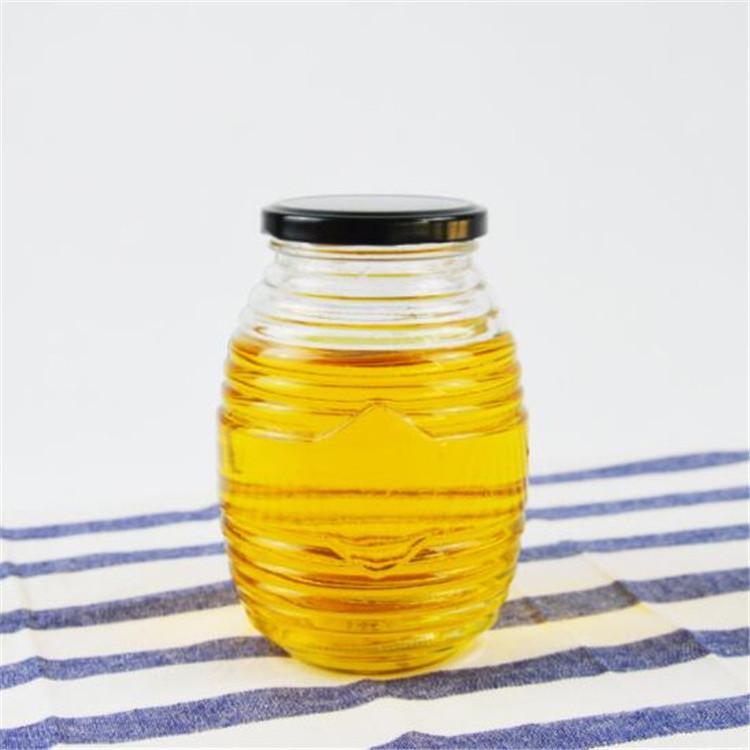 honeycomb empty unique 100ml 200ml decorative fancy honey glass bottle jars with lids