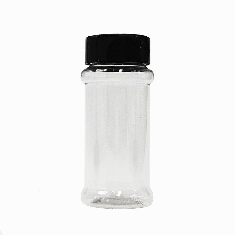 Customized Logo 80ml Spice And Pepper Shaker Round Storage Container Condiment Glass Jar