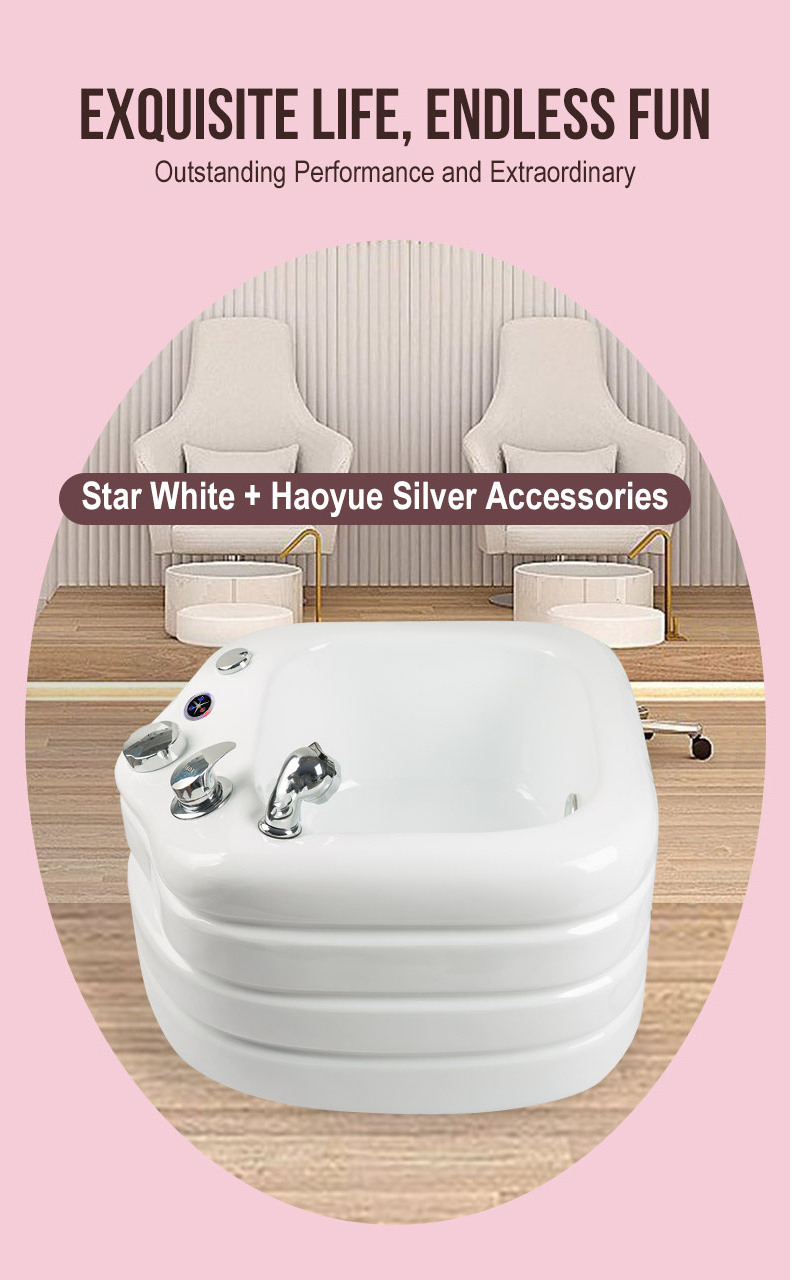 YOYO PLUS Pipeless Foot Spa Sink Portable Spa Sink Foot Massage Chair with Jet CE Certification Kids Adult Foot Spa