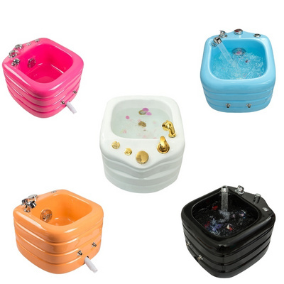 Colorful Lights Foot Spa Basin For Pedicure Chair Beauty Salon Equipment Nail Salon Furniture Pedicure