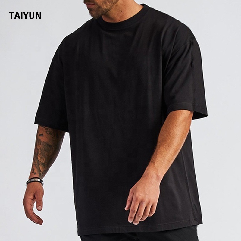 NEW Arrival premium drop shoulder t-shirt heavyweight oversize-t shirt custom t-shirts unisex 100% cotton oversize-t shirt