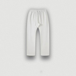 2023 men's pants autumn and winter trousers Casual Pants Natural Cotton Trousers White Elastic Waist Straight Men's Pant