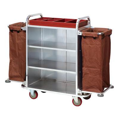 commercial trolley hotel restaurant room dirty linen cleaning mobile service cart