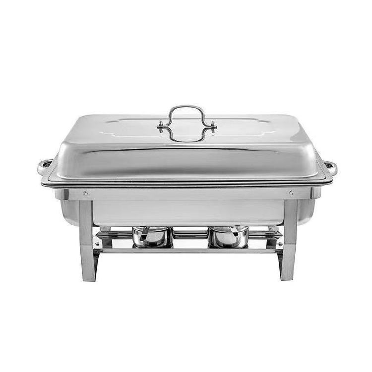 Factory Stainless Steel Hotel Chafing Dish Buffet Set Catering Equipment Food Warmer Buffet Chafer Set