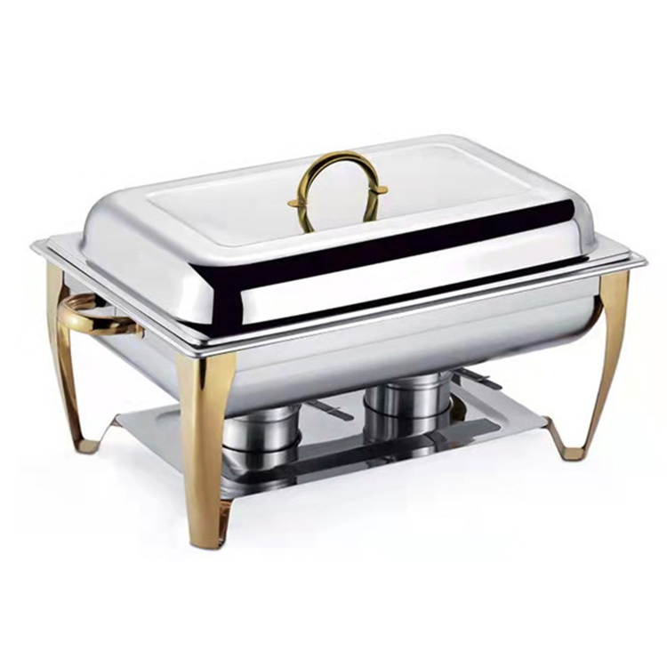 Factory Stainless Steel Hotel Chafing Dish Buffet Set Catering Equipment Food Warmer Buffet Chafer Set